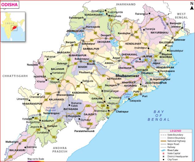 District wise 314 blocks and 316 tahasils in odisha